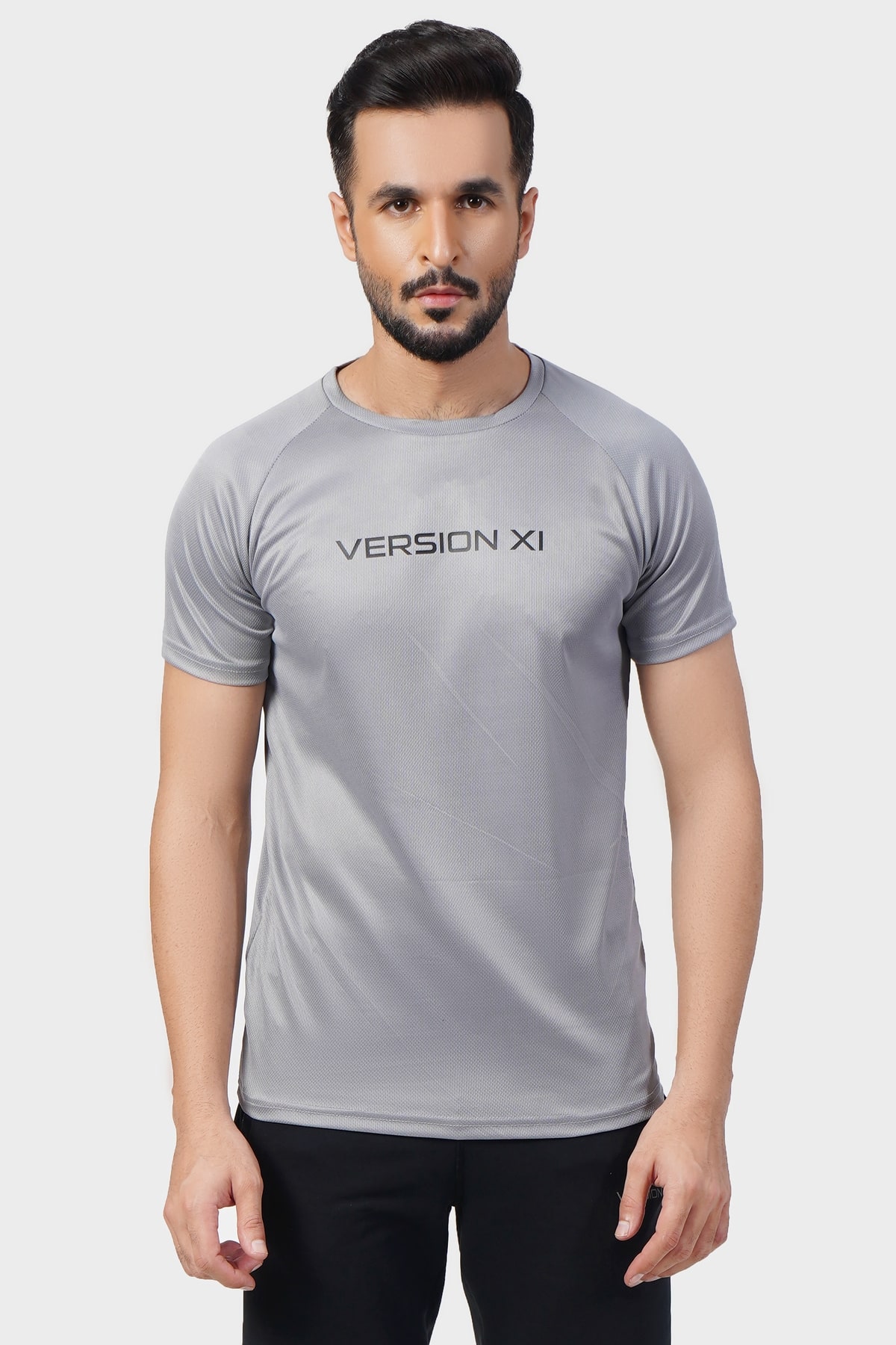 Micro Mesh Men's Gray T-Shirt