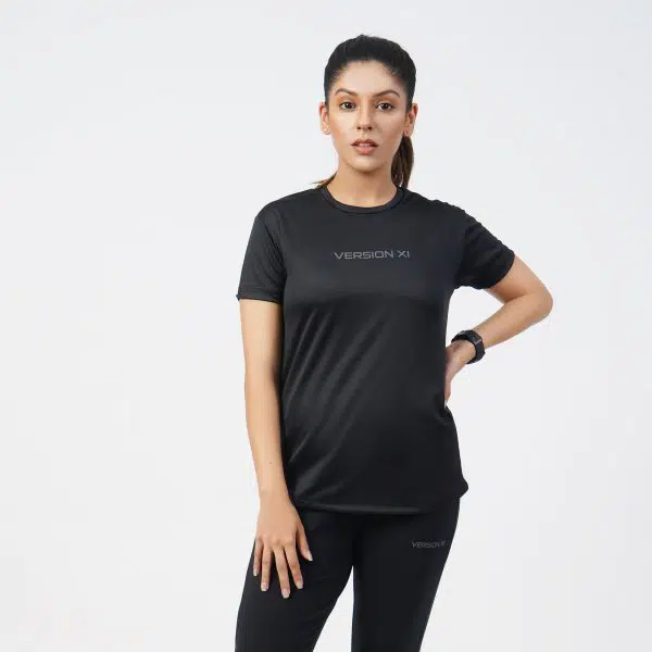 Vital Micro Mesh Black T-Shirt women