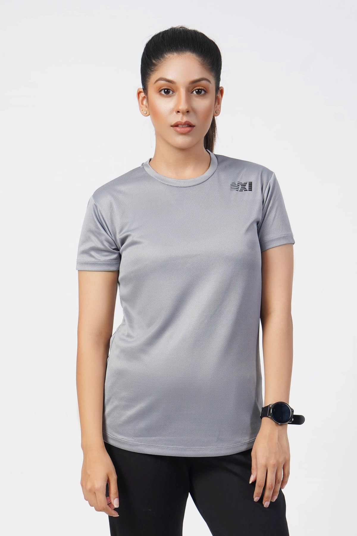 Vital Micro Mesh Gray T-Shirt - f